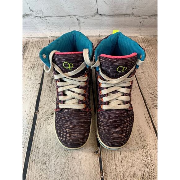 OP OCEAN PACIFIC Unisex Kids Multicolor High Top Sneakers / Size: 2 - Picture 2 of 9